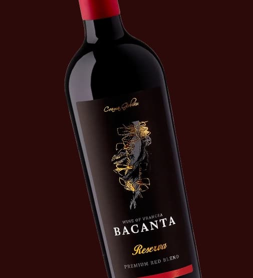 Eticheta Bacanta Reserva, Crama Gîrboiu, produsă de Flexo