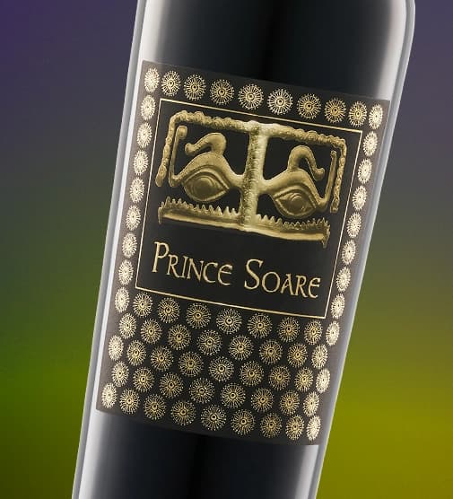 Eticheta Prince Soare, Domeniile Vinarte, produsă de Flexo