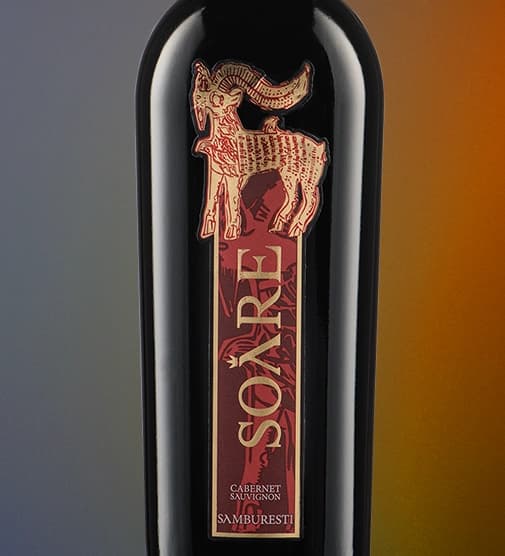 Eticheta Soare, Domeniile Vinarte, produsă de Flexo