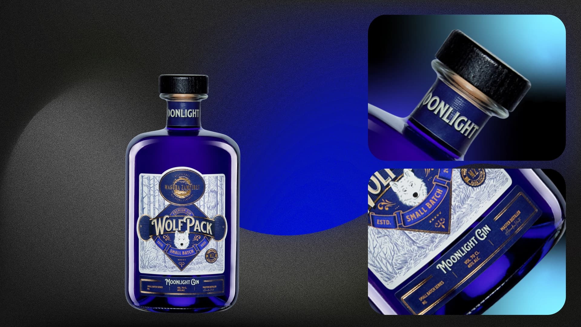 Wolfpack Moonlight — etichetă din portofoliul Flexo