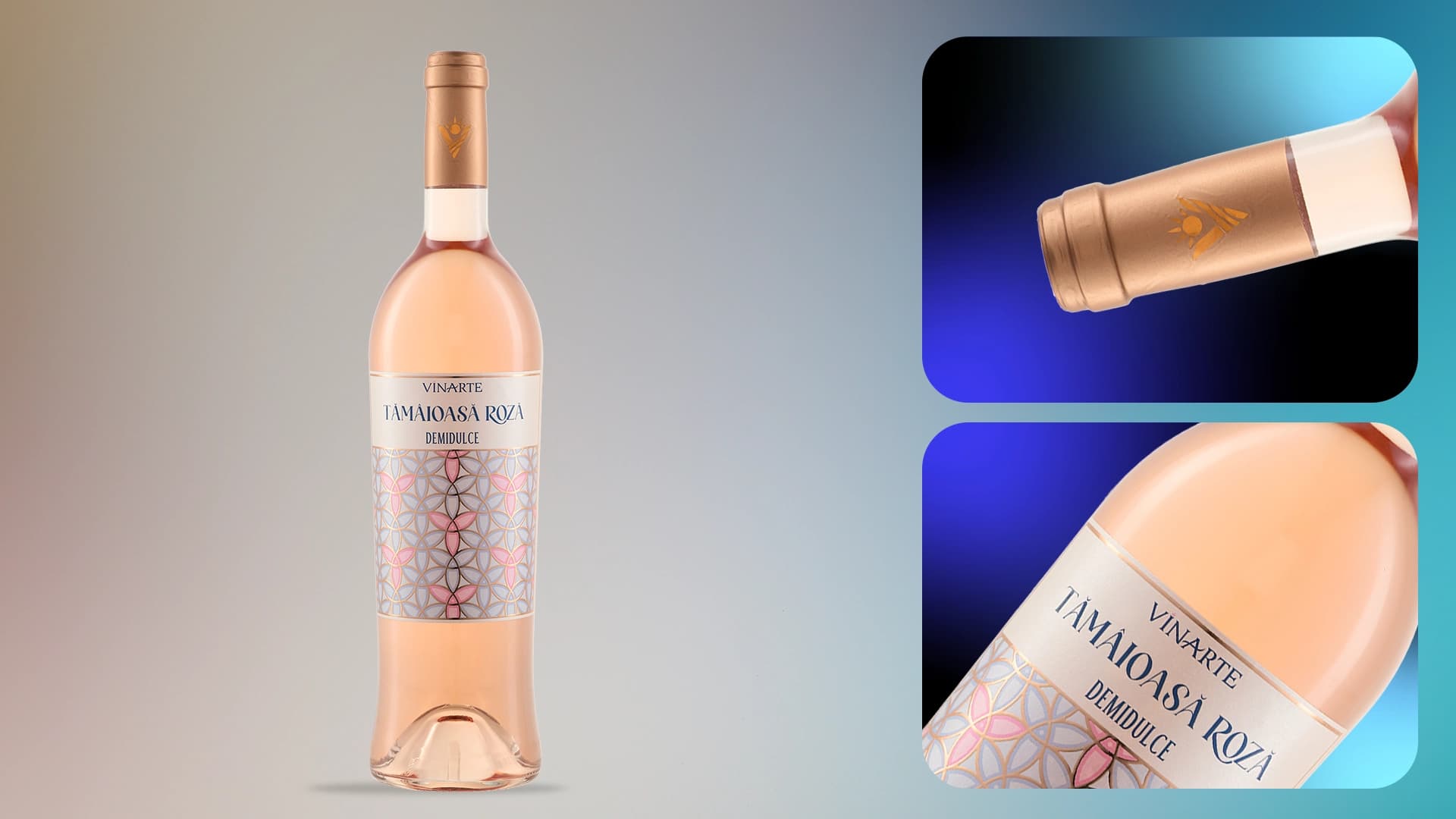 Tămâioasă Roză — etichetă ștanțată în formă personalizată